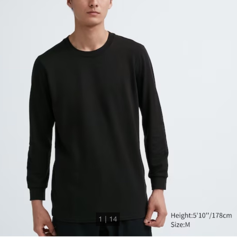 MEN’s Brand New in Packaging Uniqlo HEATTECH Extra Warm Crew Neck Long-Sleeve